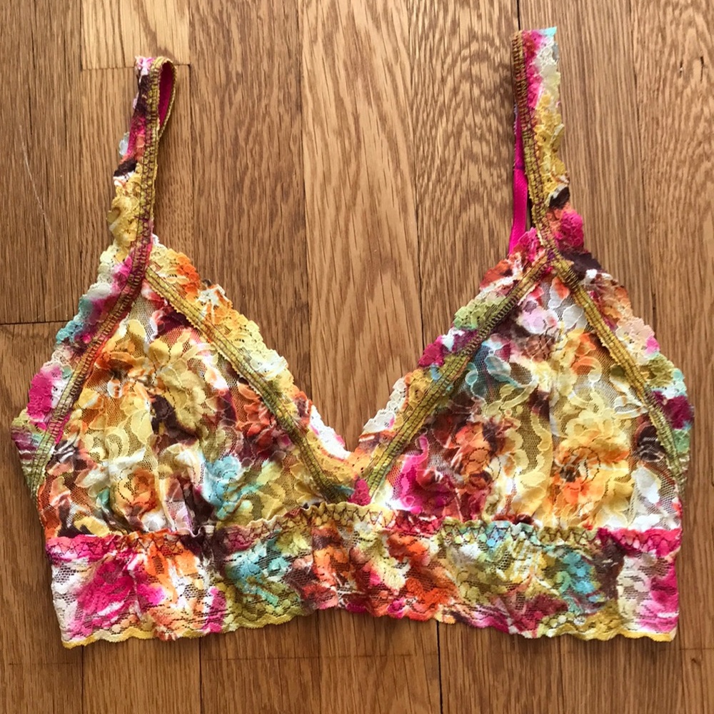 Hanky Panky Lace Floral Bralette Size M